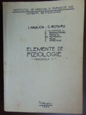 Elemente de fiziologie-C. Rotaru foto