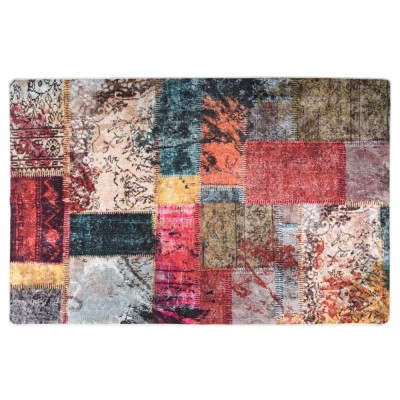 Gossi covor lavabil, mozaic multicolor, 80x150 cm, antiderapant foto