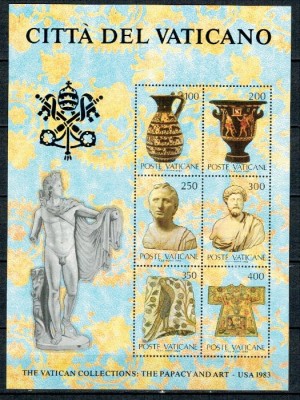 Vatican 1983 - Expo arta, bloc neuzat foto