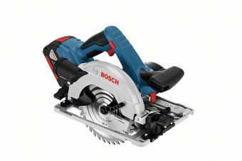 Bosch GKS 18V-57 G Ferastrau circular cu acumulatori Li-ion, 18V, 165mm + 2 x Acumulatori GBA 18V 5.0Ah + Incarcator rapid GAL 1880 CV + L-Boxx 238 - foto