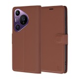 Husa Huawei Pura 70 Pro Techsuit Leather Folio, maro