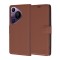 Husa Huawei Pura 70 Pro Techsuit Leather Folio, maro