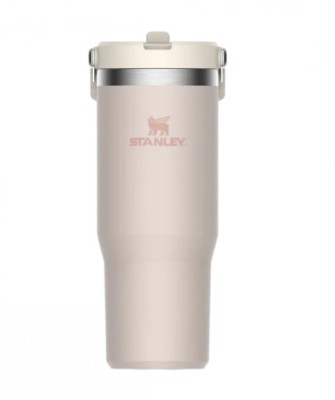 Cana Termoizolanta cu pai STANLEY The IceFlow Flip Straw Tumbler Rose Quartz 0.89L / 30oz foto