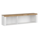 Cumpara ieftin Raft suspendat alb stejar wotan Vilgo 156x30.5x40 cm