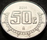 Cumpara ieftin Moneda exotica 50 CENTAVOS - MEXIC, anul 2014 * cod 3669 = A.UNC, America Centrala si de Sud