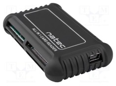 Cititor card memorie USB 2.0 NATEC negru USB B mini soclu