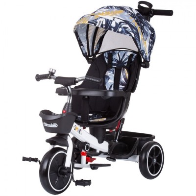 Tricicleta Chipolino Smart cu sezut reversibil black white foto