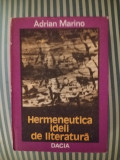 Adrian Marino Hermeneutica ideii de literatura, ed. princeps, Dacia