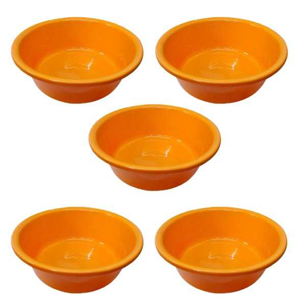 5 x Lighean rotund din plastic 25L