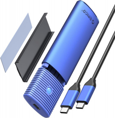 Adaptor pentru carcasă SSD ORICO M.2 NVMe &amp;amp; SATA fără instrumente, USB C 3.2 Gen foto