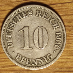 Germania - moneda de colectie istorica - 10 pfennig 1900 A - Berlin - superba !