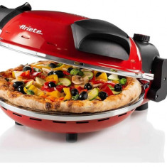 Cuptor electric pentru pizza Ariete 909, diametru 32 cm, 1200 W, rosu - RESIGILAT