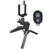 Trepied de mana multifunctional pentru telefon cu telecomanda Bluetooth si cap de bila metalic flexibil, suport smartphone reglabil 5.5, 8.5 cm, montu