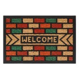 Covoras Intrare Multicolor cu Mesaj Welcome - Stil Mosaic, CMCLASS