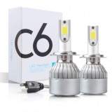 Kit 2 Becuri LED Auto H7 6000K, 36W, 3800lm, Durata 30000h, Plug &amp; Play