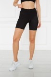A802-1 Colanti scurti sport cu talie inalta din material elastic reiat
