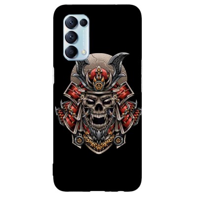 Husa compatibila cu Oppo A5 (2020) model Samurai skull, Silicon, TPU, Viceversa foto
