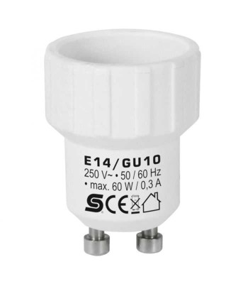 Adaptor soclu mama E14 - GU10 mufa tata max 60W HOME foto