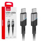 Cablu de &icirc;ncărcare USB-C 60W 200cm FullLINK AMIO-03927