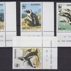 NAMIBIA 1997 WWF FAUNA PROTEJATA PINGUINI