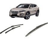 Cumpara ieftin Set 3 stergatoare HYUNDAI TUCSON SUV Van (TLE) din 2015-2020, pentru parbriz si luneta fata si spate auto, Bosch Twin-Aerotwin Retrofit, din cauciuc s