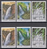 Grecia 1988 - Cascade, 2 Serii, a 2-a NDT pe orizontală, Cotă 50 EURO, MNH