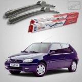 Cumpara ieftin Ștergătoare Citro&euml;n Saxo S1 Hatchback 1999-2004 | Set Față Flat &ndash; TeamCar&reg;