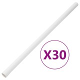 VidaXL Șine de cabluri cu cleme, &Oslash;30 mm, 30 m, PVC