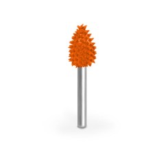 Flacara &Oslash; 9,5 mm, biax 3,2mm, Granulatie Saburr FOARTE ASPRA - PORTOCALIE
