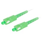 Patch cord fibră optică LANBERG SC/APC 30m LSZH alb monomod