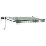 vidaXL Marchiză retractabilă manuală cu led-uri 3,5 x 2,5 m 3419454