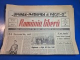 ziarul romania libera 24 ianuarie 1990 - mica unire