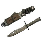 Cumpara ieftin Cutit de vanatoare DEPOX&reg;, Jungle Beast, verde, 32.5 cm, teaca inclusa