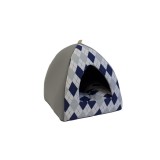 CULCUS TEXTIL PENTRU CAINI SI PISICI IGLU VEGA L CU ROMBURI 43x43x38 60003912