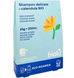 Sampon Pudra Refill Ecologic Biolu cu Galbenele 25g, Pentru Toate Tipurile de Par, Plastic-Free