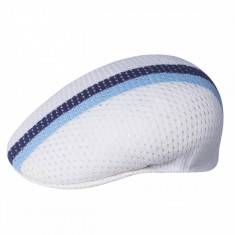 Basca Kangol Mesh Stripe 504 Alb (M) - Cod 202911 foto