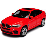 Masina BMW X6M, metalica, scara 1:24, Rosu, Rastar