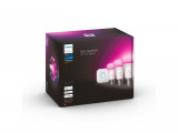 Pachet 3 Becuri LED RGB inteligente Philips Hue A60, Bluetooth, E27, 9W (75W),