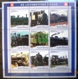 GUINEA-BISSAU 2001 - LOCOMOTIVE DE EPOCA. BLOC MNH, DG10, Nestampilat