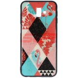 Husa Samsung Galaxy J6 Plus Flamingo - Toc Protectie UV, Sticla Coperta