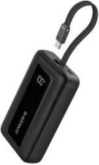 POWER BANK Anker &quot;Zolo&quot; 20.000 mAh, 30W cablu USB-C incorporat, 1 x USB-C, 1 x USB-A, afisaj LED, 350g, negru, &quot;A1689H11&quot; (timbru verde 0.98 lei) - 01