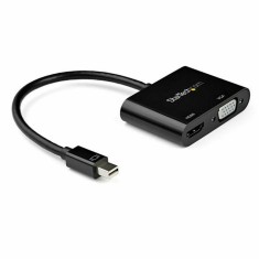 Mini Display Port to HDMI/VGA Adapter Startech MDP2VGAHD20 Black 4K Ultra HD foto