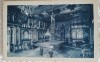 Carte postala, Castelul Peles, sala de biliard, perioada interbelica