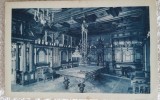 Carte postala, Castelul Peles, sala de biliard, perioada interbelica