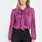 Bluza Dama din Satin, Eleganta, Funda, Violet V302 - M