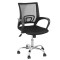 Scaun pentru birou, rotativ, 57 x 51 x 90 cm, Negru/Argintiu