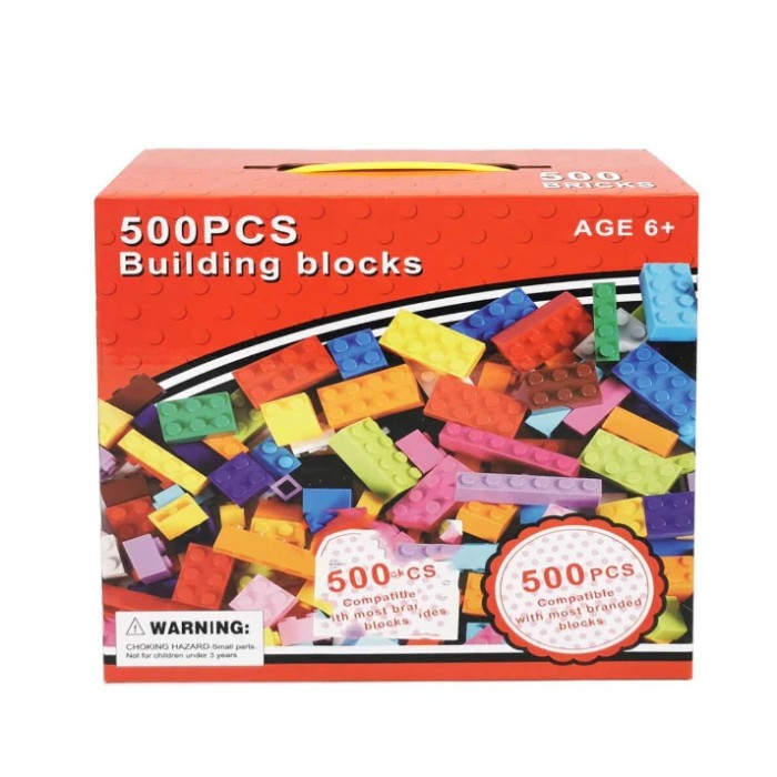 Set de 500 piese de construit colorate