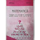 MATEMATICA. CULEGERE DE EXERCITII SI PROBLEME PENTRU CLASELE A III-A SI A IV-A-RODICA AGRICI, MIHAI AGRICI-343338