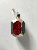 Ornament / glob de sticla decor pom de Craciun, vechi, vintage, deosebit, mercury glass, 6cm