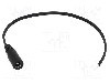 Cablu alimentare DC, cabluri, DC 5,5/2,1 soclu, negru, 3m, BQ CABLE - DC.CAB.2000.0300